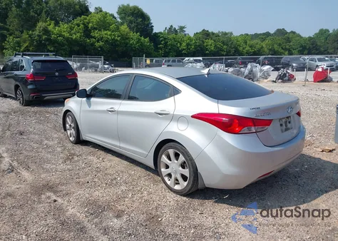 2012 Hyundai Elantra Limited (Ulsan Plant) из США, поврежденный, VIN KMHDH4AEXCU252133